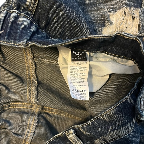 SHEIN Blue Distressed Denim Jeans Curve 1XL - Picture 4 of 5